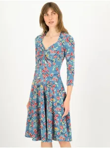 Light blue floral dress Blutsgeschwister - Women #6127377