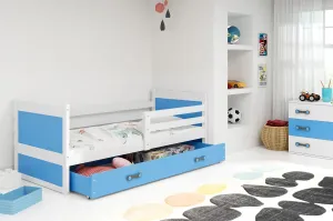 BMS Detská posteľ RICO 1 | biela 80 x 190 cm Farba: Modrá