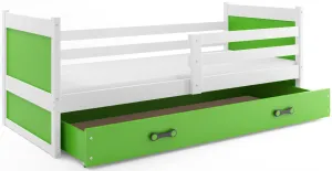 BMS Detská posteľ RICO 1 | biela 90 x 200 cm Farba: Zelená #8030959