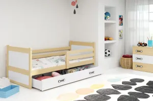 Detská posteľ RICO 1 / BOROVICA 185x80 Farba: Biela #8030950