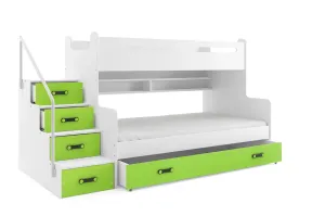 BMS Detská poschodová posteľ MAX 3 Farba: Zelená #8008721