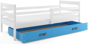 BMS Detská jednolôžková posteľ ERYK | biela Farba: biela / modrá, Rozmer.: 190 x 80 cm #8031144