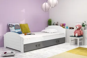 BMS Detská posteľ LILI Farba: Biela - grafit #8041203