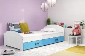 BMS Detská posteľ LILI Farba: biela / modrá #8041243