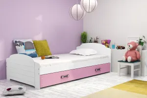 BMS Detská posteľ LILI Farba: biela / ružová #8041242