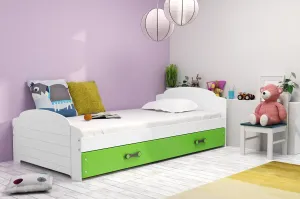 BMS Detská posteľ LILI Farba: biela / zelená #8041241