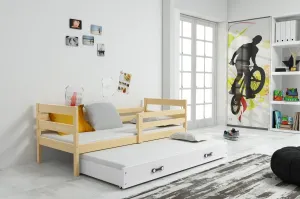 BMS Detská posteľ s prístelkou ERYK 2 FARBA: Borovica, ROZMER: 80 x 190 cm, DOPLNKOVÁ FARBA: Biela
