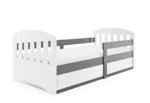 BMS Detská posteľ CLASIC 1 Farba: Sivá / biela, Rozmer.: 160 x 80 cm