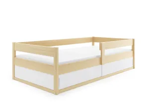 Expedo Detská posteľ POGO + matrac, 80x160, borovica/čierna