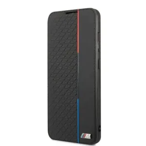 BMW PU Book Triangles Tricolor Line Pouzdro pro Samsung Galaxy S21 FE 5G Black