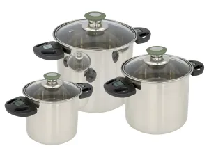 Bo-Camp Cookware set Elegance Compact 3 Stainless steel