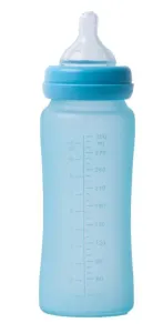 Bo Jungle Sklenená fľaša s úchytmi B-Thermo Turquoise 300 ml