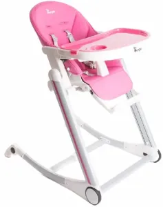 Bo Jungle Jedálenská stolička B-High Chair ružová