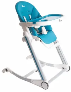 Bo Jungle Jedálenská stolička B-High Chair modrá