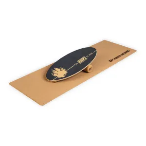 BoarderKING Indoorboard Allrounder, balančná doska, podložka, valec, drevo/korok #1425245