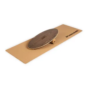 BoarderKING Indoorboard Allrounder, balančná doska, podložka, valec, drevo/korok #1425243