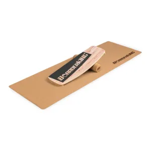 BoarderKING Indoorboard Curved, balančná doska, podložka, valec, drevo/korok #1425254