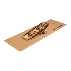 BoarderKING Indoorboard Curved, balančná doska, podložka, valec, drevo/korok #1425255