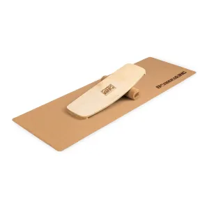 BoarderKING Indoorboard Curved, balančná doska, podložka, valec, drevo/korok #1425256