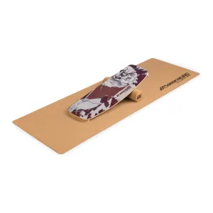 BoarderKING Indoorboard Curved, balančná doska, podložka, valec, drevo/korok #1427052