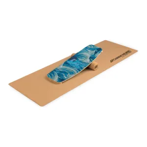 BoarderKING Indoorboard Curved, balančná doska, podložka, valec, drevo/korok #1427053