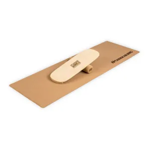 BoarderKING Indoorboard Flow, balančná doska, podložka, valec, drevo/korok #1425259