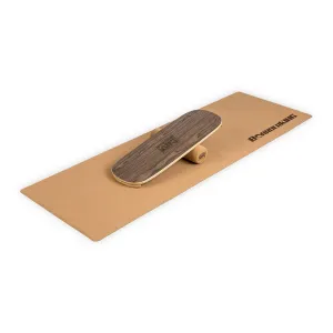 BoarderKING Indoorboard Flow, balančná doska, podložka, valec, drevo/korok #1425260