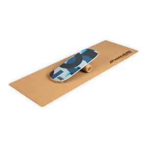 BoarderKING Indoorboard Flow, balančná doska, podložka, valec, drevo/korok #1426902