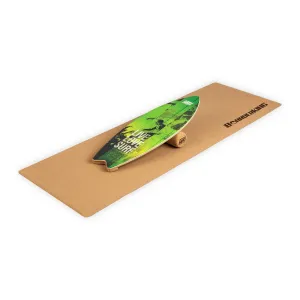 BoarderKING Indoorboard Wave, balančná doska, podložka, valec, drevo/korok #1425235