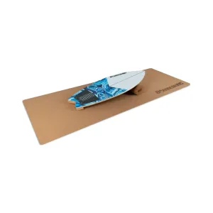 BoarderKING Indoorboard Wave, balančná doska, podložka, valec, drevo/korok #1425240