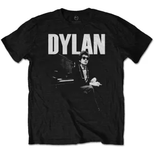 Bob Dylan tričko At Piano Čierna XL
