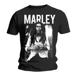 Bob Marley tričko Black & White Čierna XL