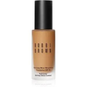 Bobbi Brown Skin Long-Wear Weightless Foundation dlhotrvajúci make-up SPF 15 odtieň Golden Natural (W-058) 30 ml