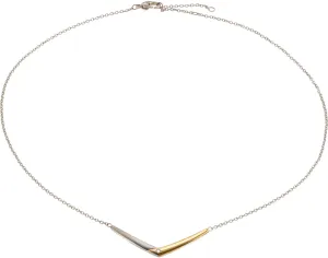 Boccia Titanium Titánový bicolor náhrdelník s diamantom 08046-04