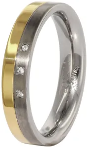 Boccia Titanium Snubný titánový prsteň s diamantmi 0129-04 53 mm