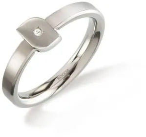 Boccia Titanium Titánový prsteň s diamantom 0141-02 52 mm