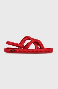 Sandále Bohonomad Bodrum dámske, červená farba, #224221