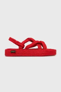 Sandále Bohonomad Bodrum dámske, červená farba, #224230