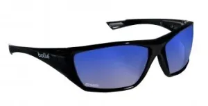 Ochranné okuliare BOLLÉ® HUSTLER - čierne, polarizačné modré (Farba: Čierna, Šošovky: Modré polarizované) #5806442
