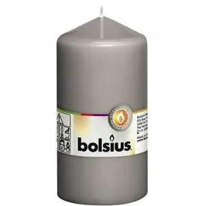 BOLSIUS sviečka klasická teplá sivá 130 × 68 mm
