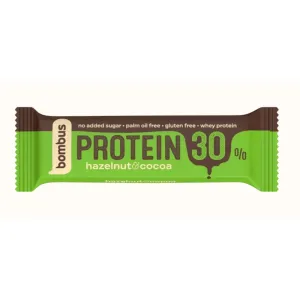 Bombus Proteínová tyčinka 30% lieskove oriešky a kakao 50 g