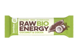 Bombus Raw Energy BIO ovocná tyčinka v BIO kvalite príchuť Coconut & Cocoa 50 g