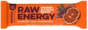 BOMBUS Raw energetická tyčinka pomaranč a kakaové bôby 50 g