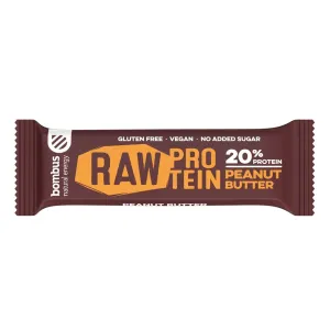 Bombus Raw Protein proteínová tyčinka Peanut Butter 50 g