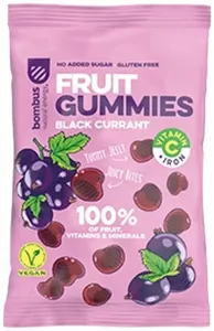 Bombus Fruit Gummies ovocné cukríky príchuť Black Currant 35 g