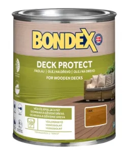 BONDEX DECK PROTECT - Ochranný syntetický napúšťací olej clear (bondex) 0,75 L