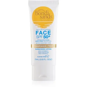 Bondi Sands SPF 50+ Face Fragrance Free opaľovací krém na tvár bez parfumácie SPF 50+ 75 ml