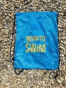Plavecký vak borntoswim mesh bag 1 modro/žltá