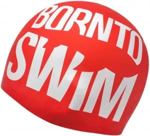 Plavecká čiapka borntoswim seamless swimming cap červená