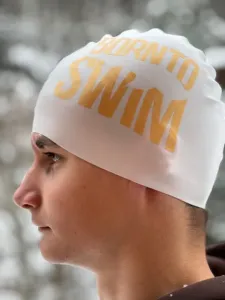 Plavecká čiapka borntoswim seamless swimming cap zlatá/biela